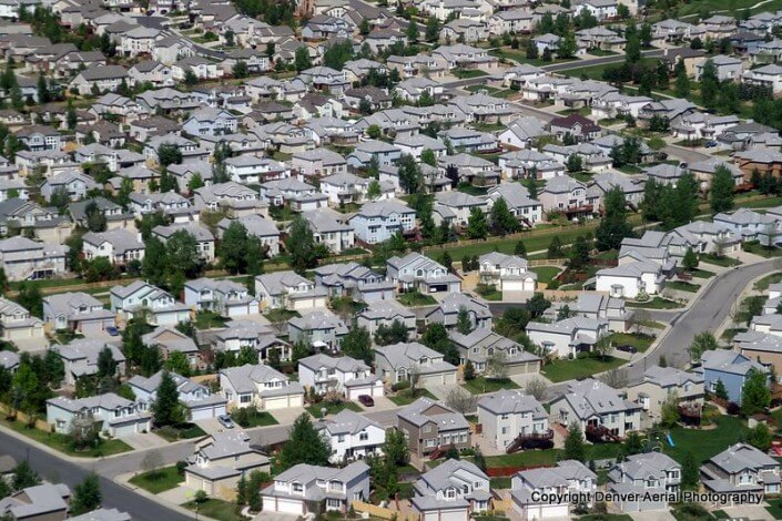 Residential Real Estate - Denver Aerial Photography